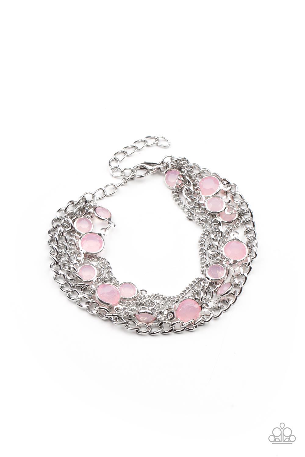 Paparazzi Glossy Goddess Pink Bracelet