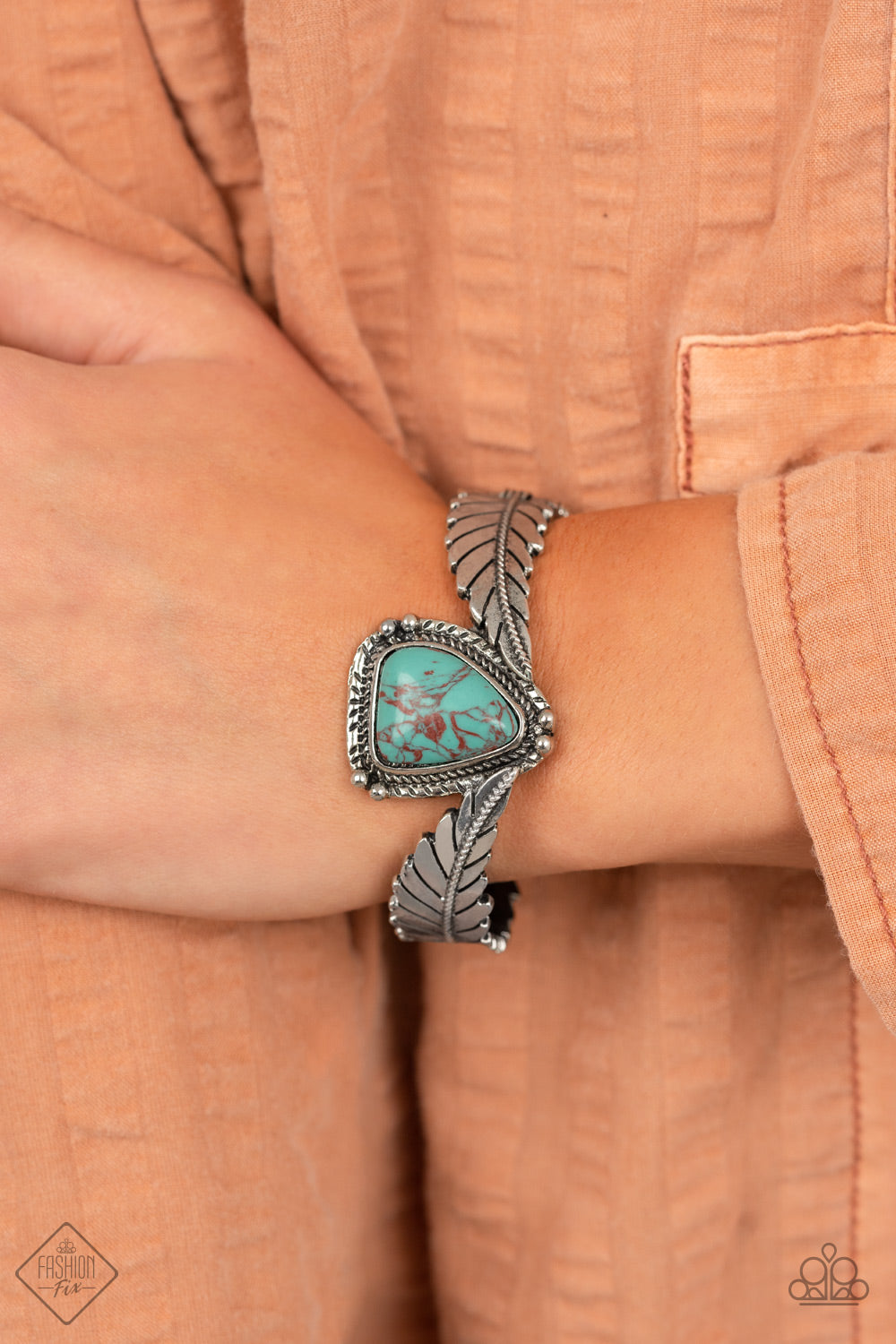 Desert Roost - Turquoise Bracelet - Paparazzi