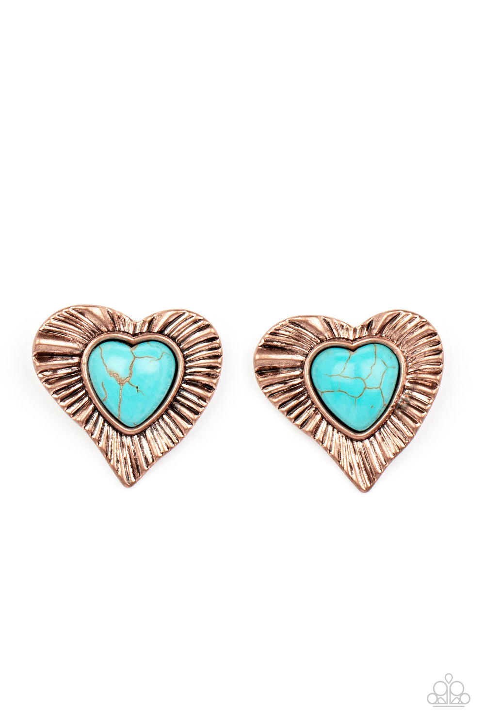 Paparazzi Rustic Romance - Copper Earrings