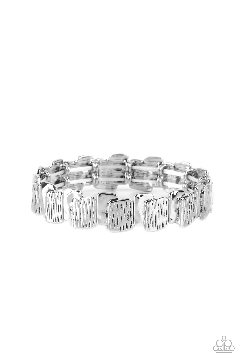 Urban Stackyard - Silver Paparazzi Bracelet