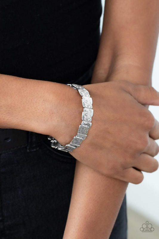 Urban Stackyard - Silver Paparazzi Bracelet