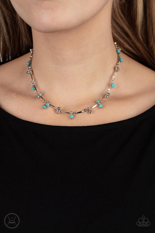 Sahara Social - Blue Paparazzi Necklace