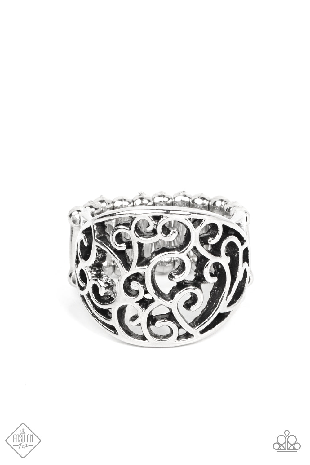 Paparazzi Ring -Dreamy Date Night - Silver Paparazzi