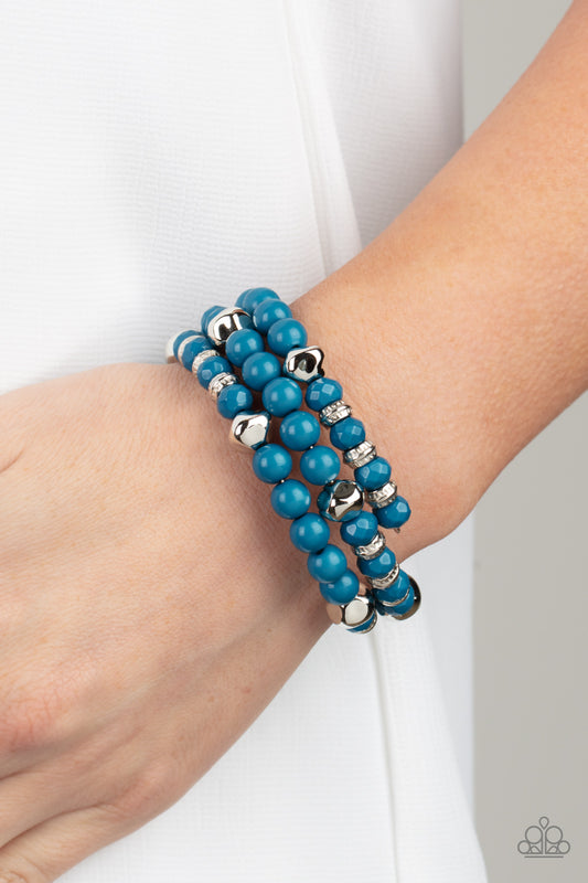 Paparazzi - Verve - Blue Infinity Bracelet
