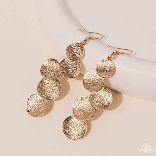 Paparazzi - Token Gesture - Gold Earrings