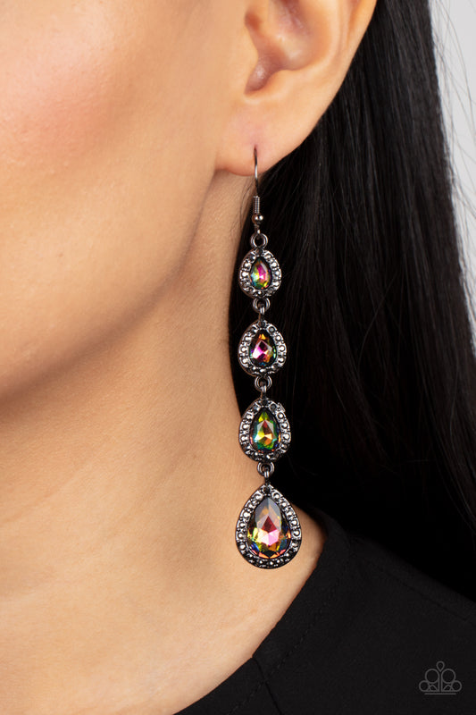 Paparazzi - Confidently Classy - Multi Earrings