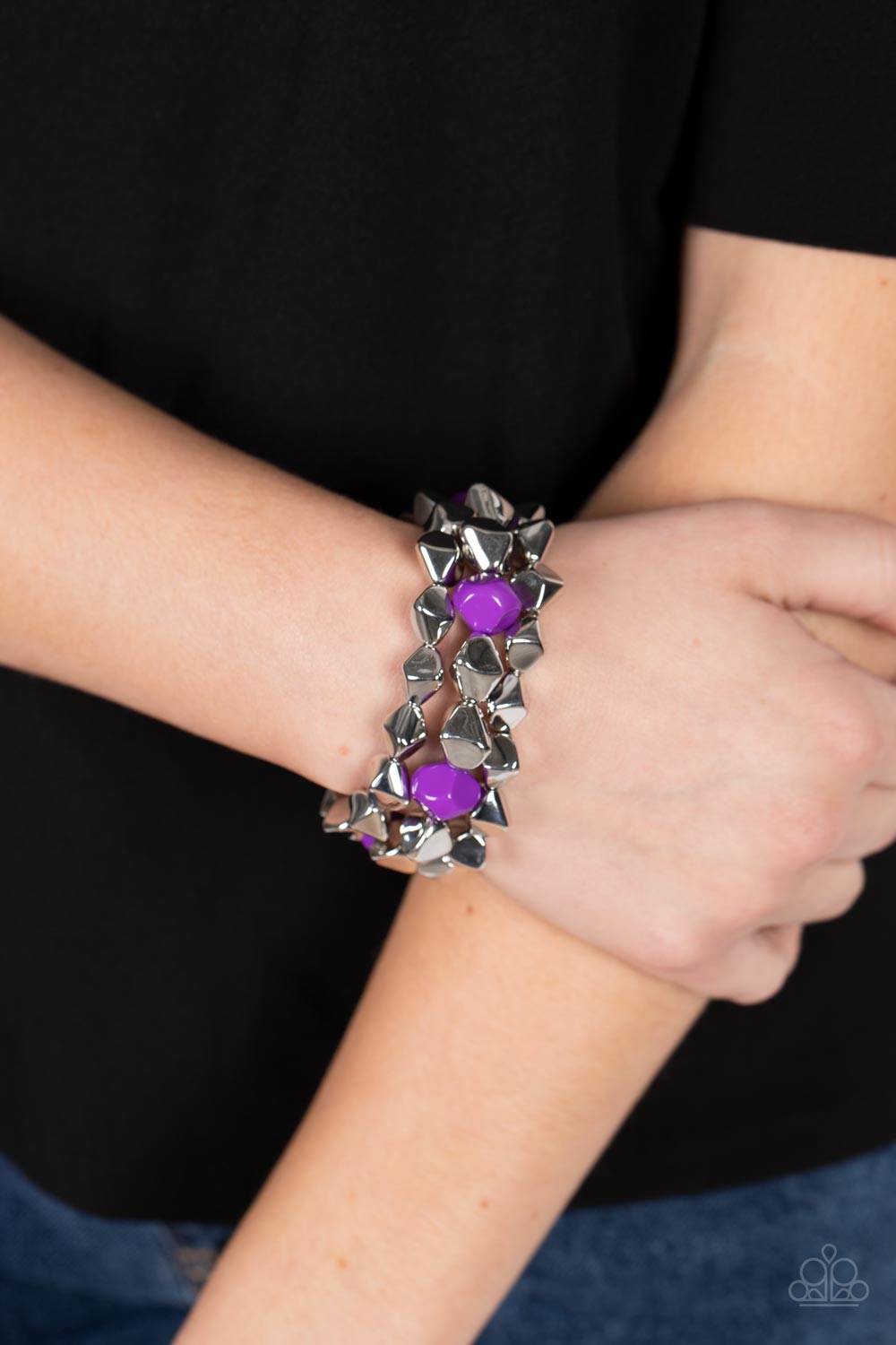 Paparazzi A Perfect TENACIOUS - Purple Bracelet