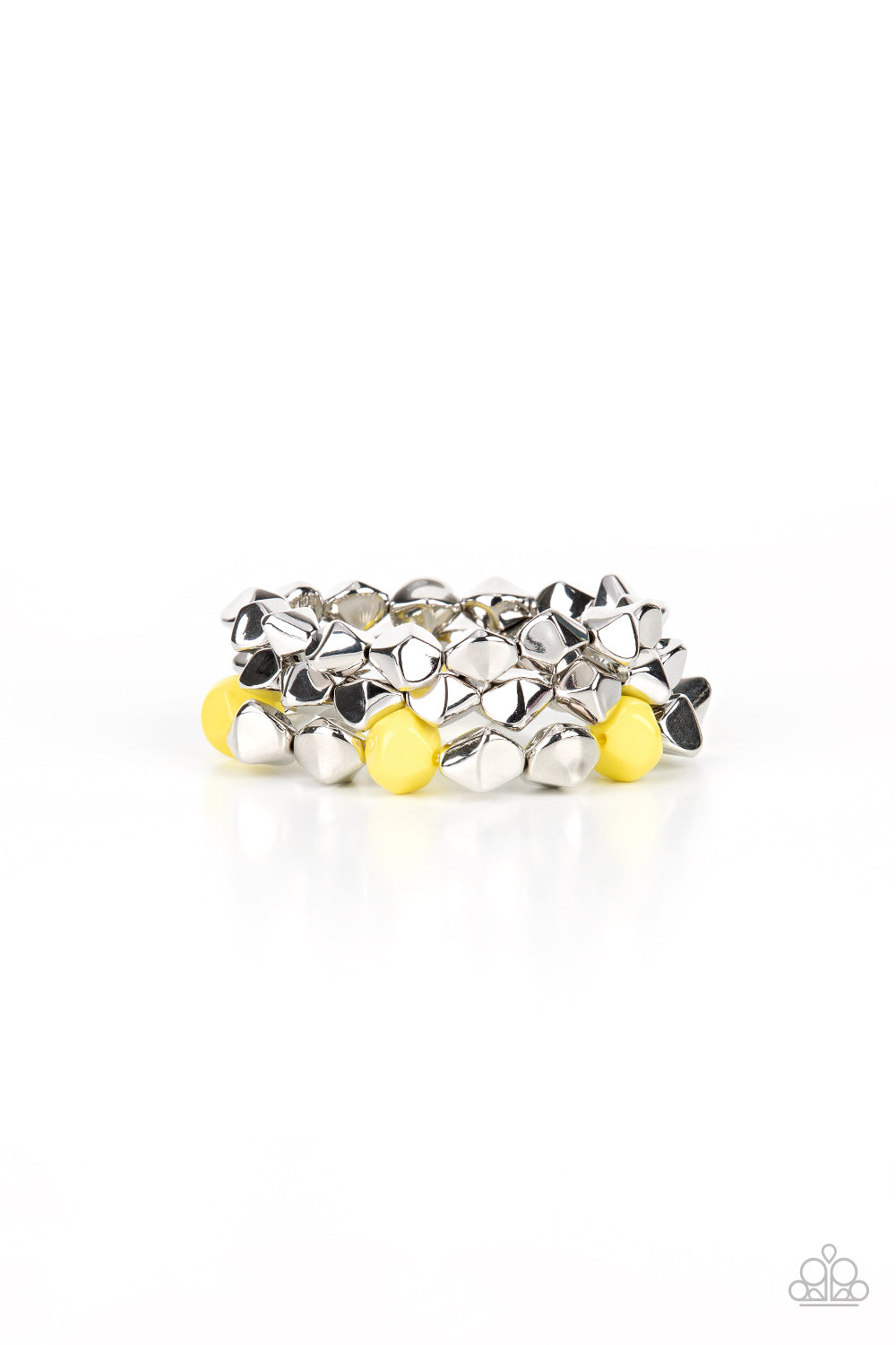 Paparazzi A Perfect TENACIOUS - Yellow Bracelet