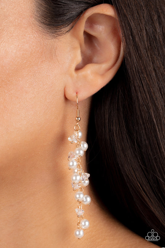 Paparazzi -Candlelight Cruise - Gold Earrings