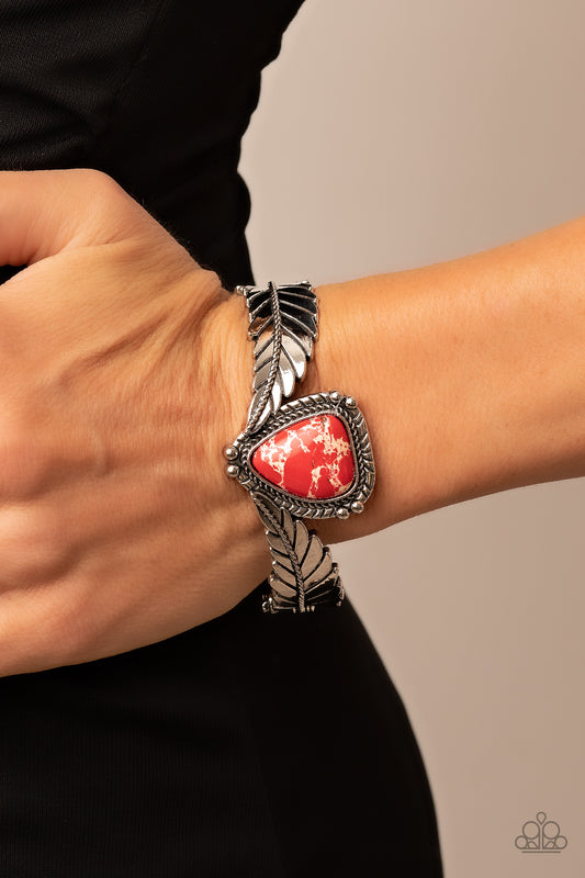 Desert Roost - Red Bracelet - Paparazzi