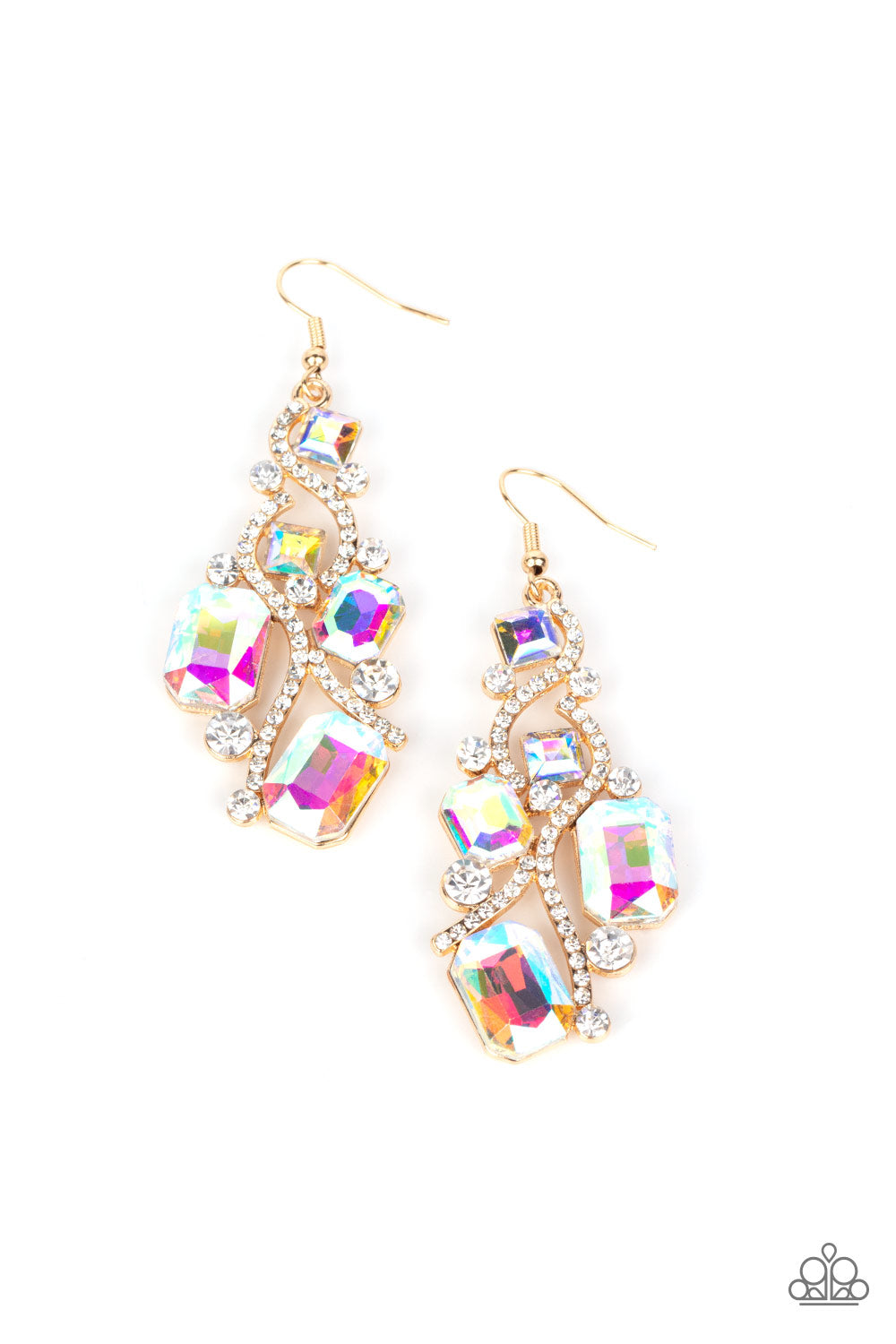 Interstellar Illumination - Multi  - Paparazzi Earrings