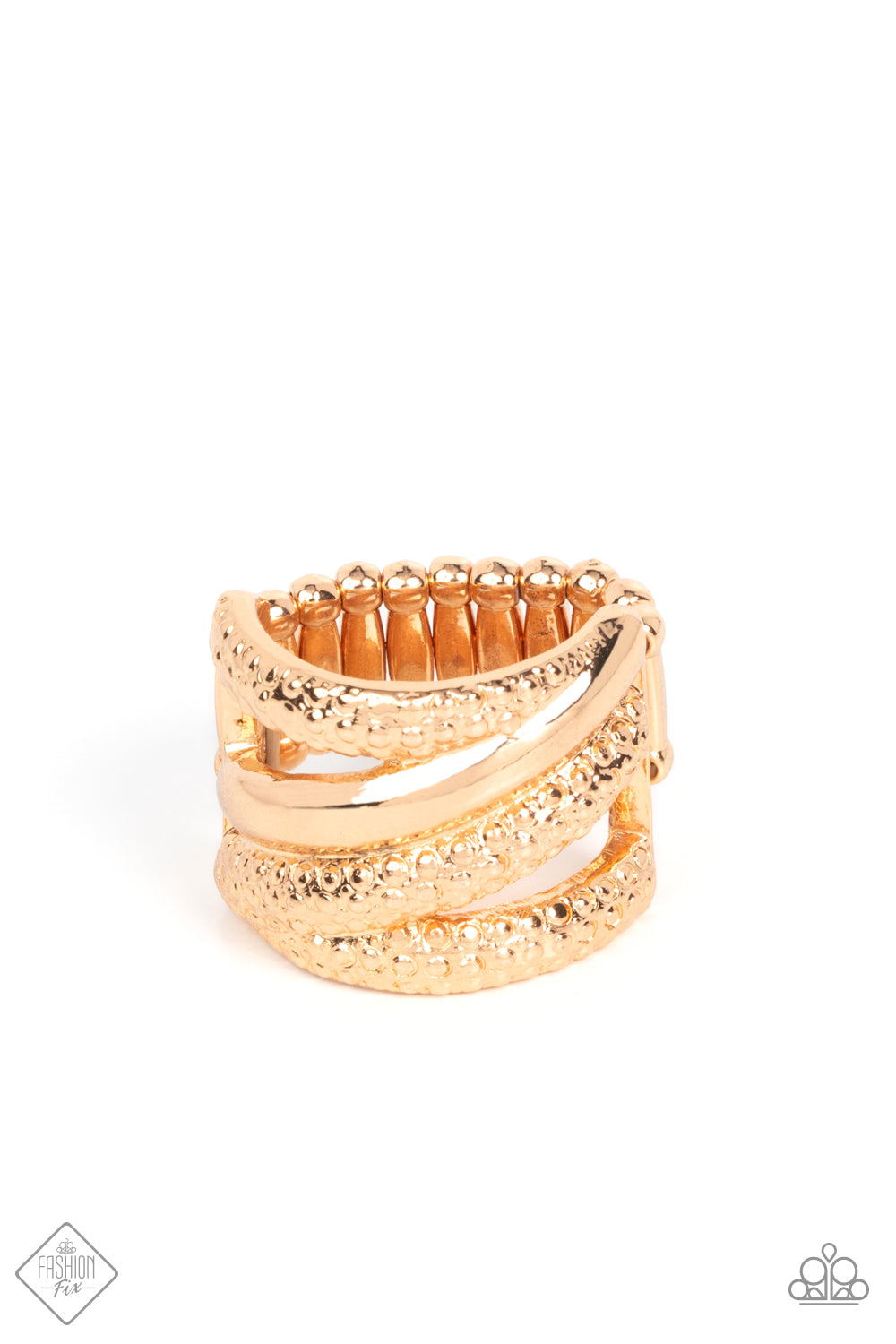 Paparazzi Ring Contemporary Convergence - Gold