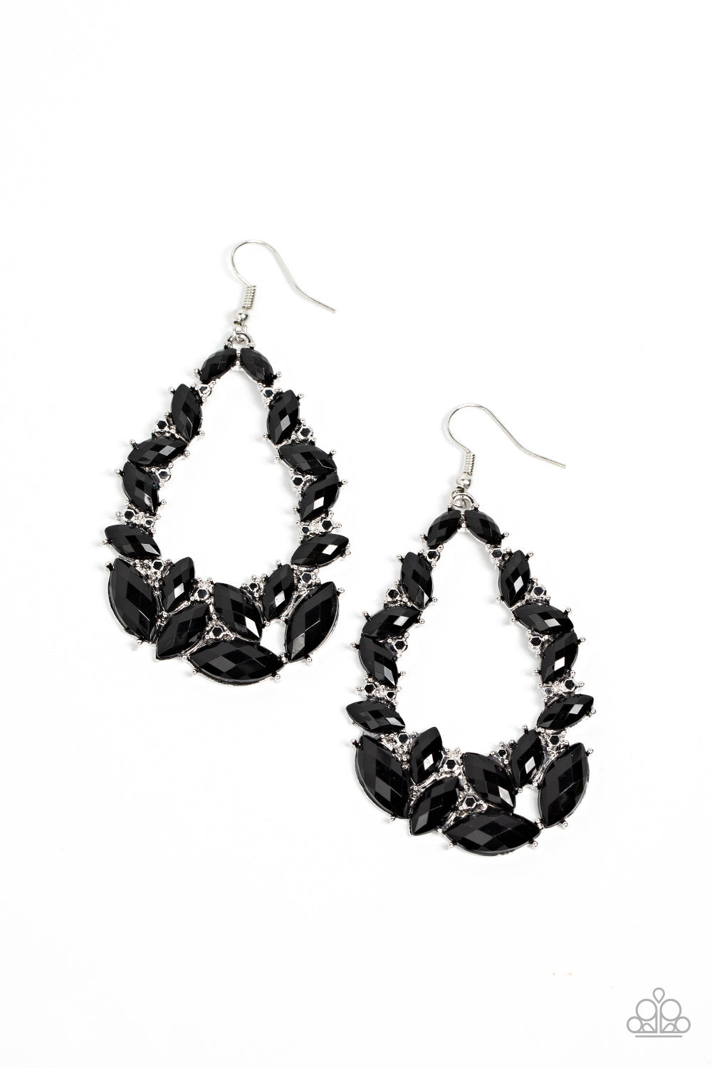 Tenacious Treasure - Black Paparazzi Earrings