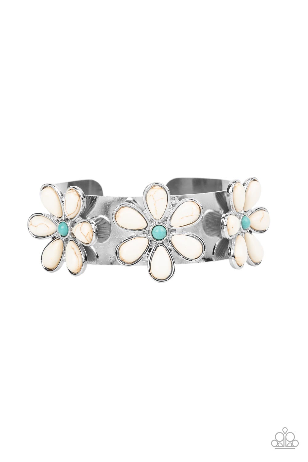 Desert Flower Patch - Turquoise Bracelet - Paparazzi