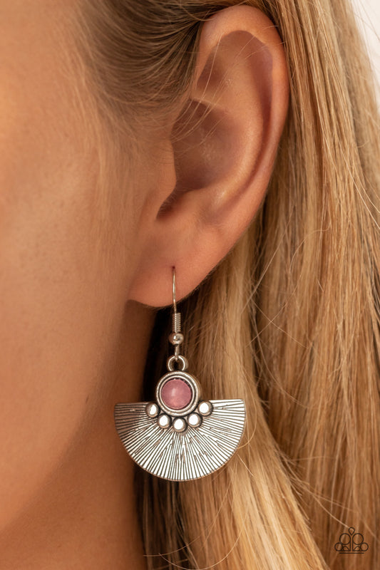 Paparazzi - Manifesting Magic - Pink Earrings