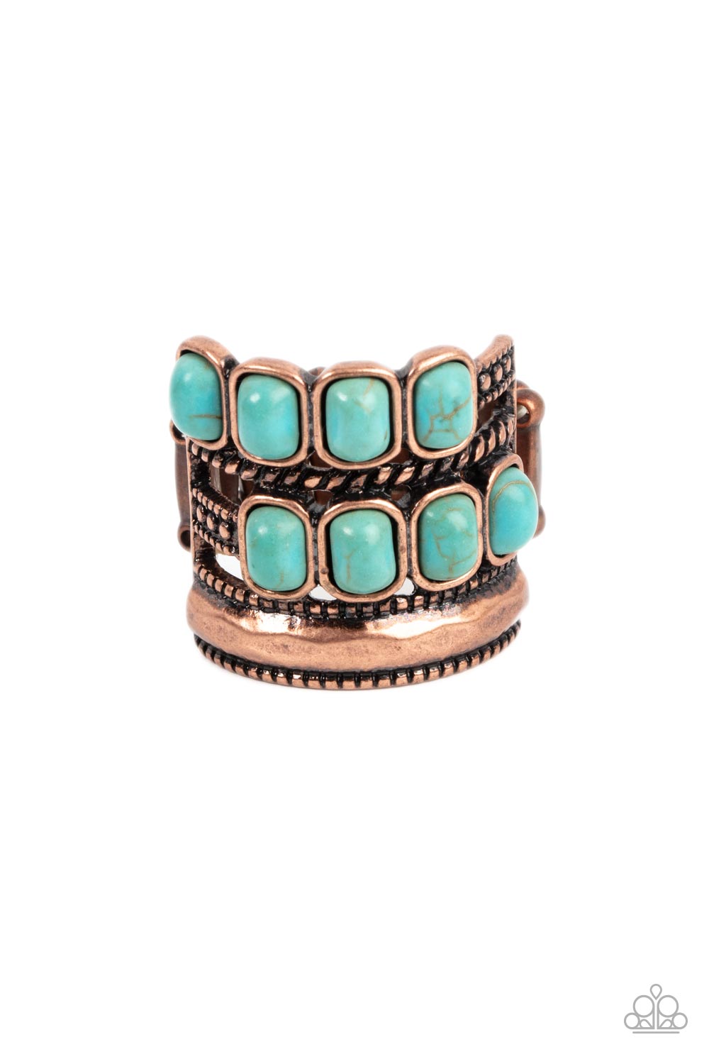 Paparazzi Mojave Monument - Turquoise Ring