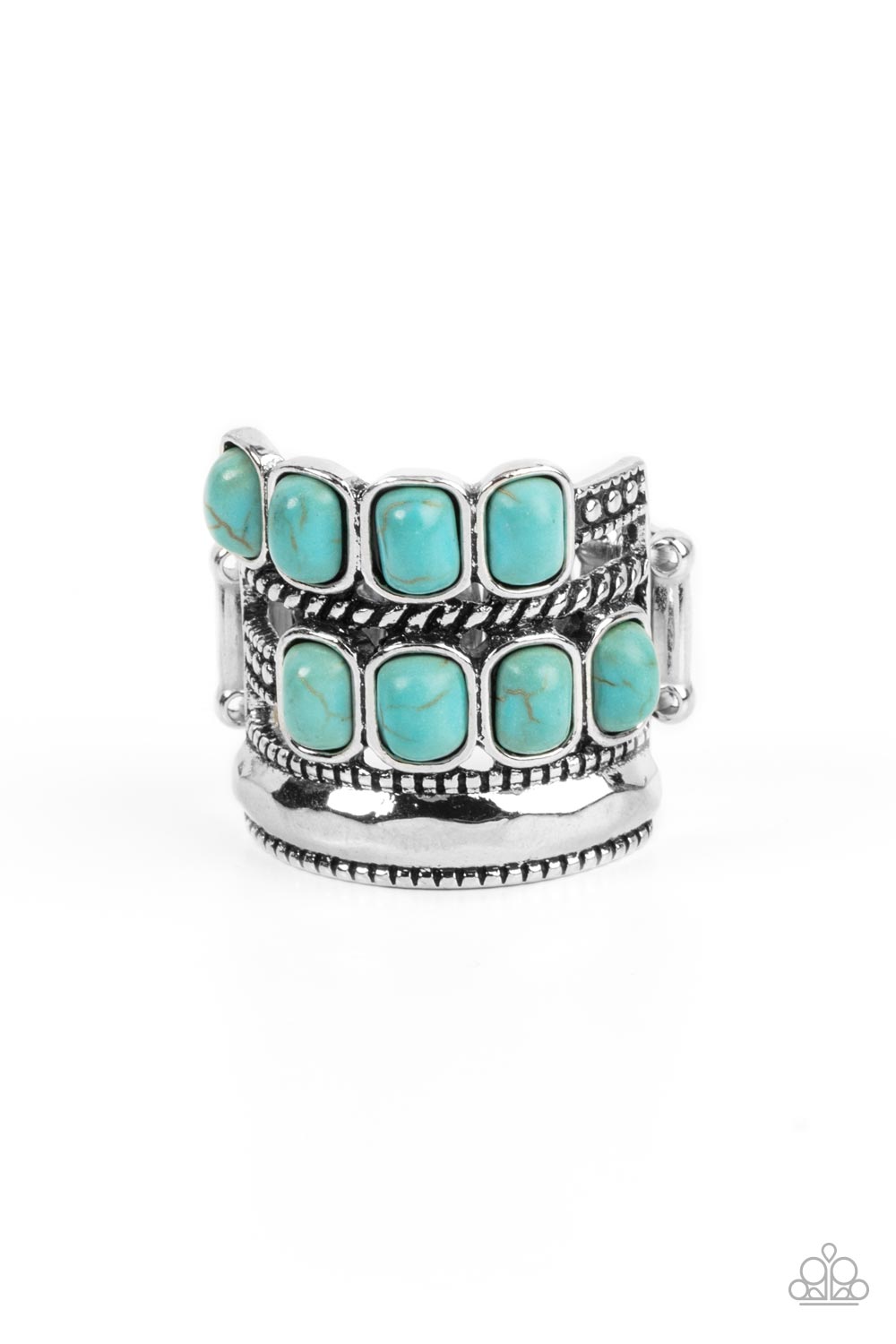 Paparazzi Ring - Mojave Monument - Turquoise