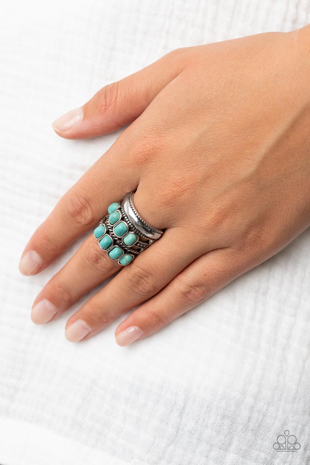 Paparazzi Ring - Mojave Monument - Turquoise