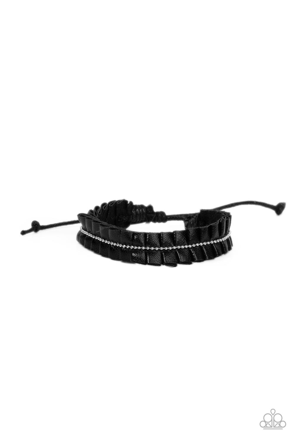 Paparazzi Hard to PLEATS Black Bracelet