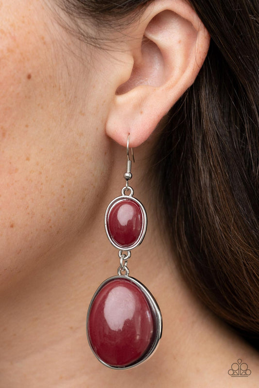 Paparazzi - Soulful Samba - Red Earrings