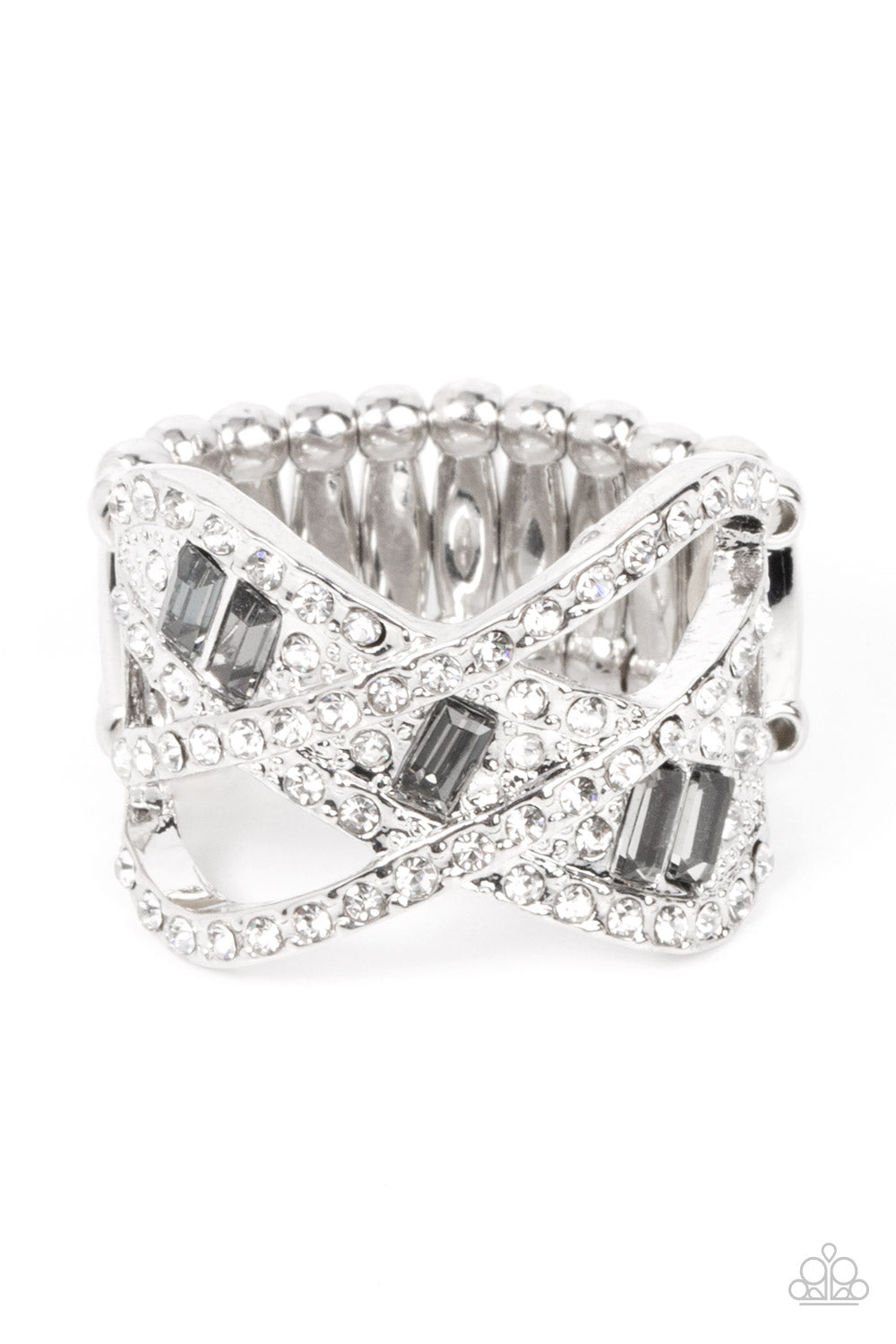 Paparazzi - Triple Threat Twinkle - Silver Ring