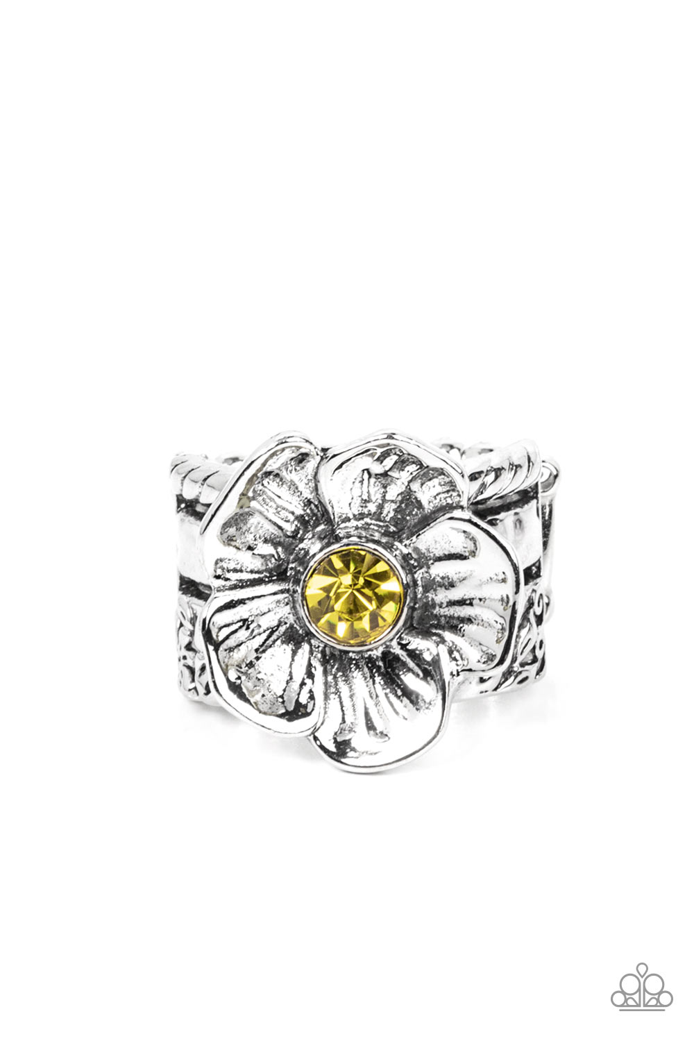 Paparazzi ring Prismatically Petunia - Yellow  - Paparazzi