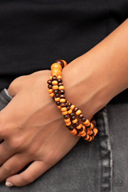 Paparazzi Oceania Oasis Orange Bracelet