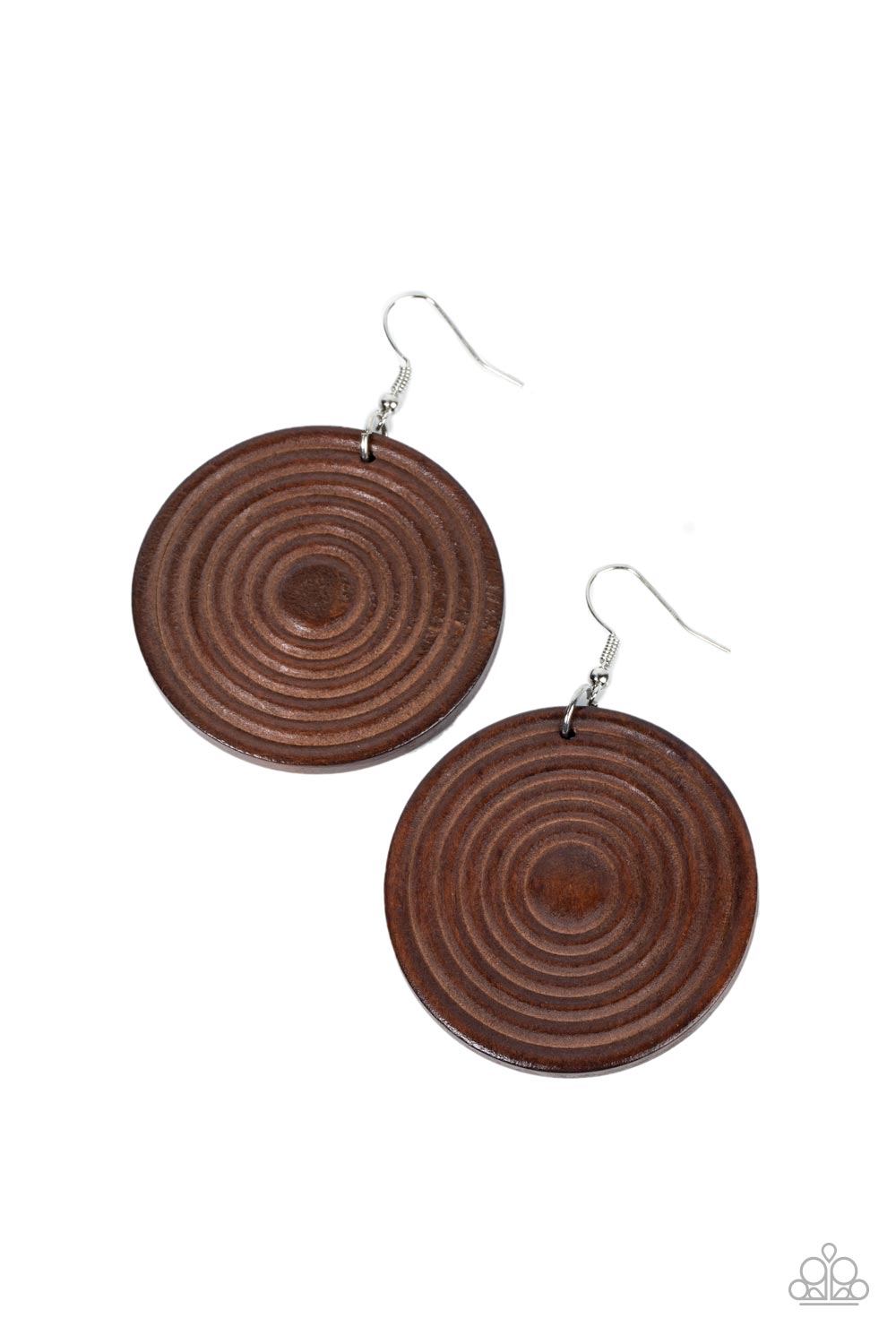 Paparazzi - Caribbean Cymbal - Brown Earrings