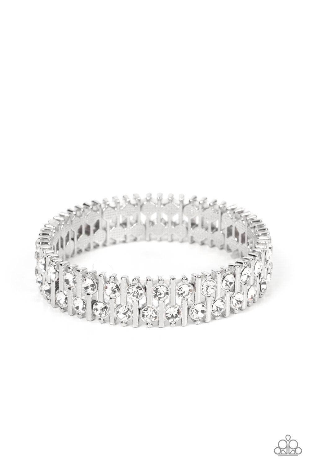 Paparazzi - Generational Glimmer - White Bracelet