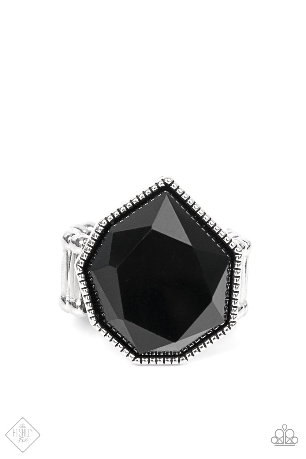 Paparazzi Ring Dynamically Defaced - Black