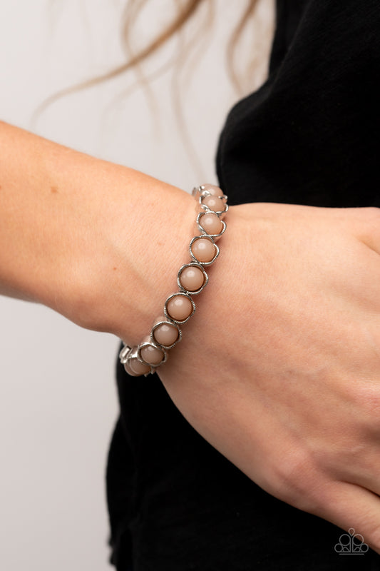 Paparazzi - Lets be Buds - Brown Bracelet