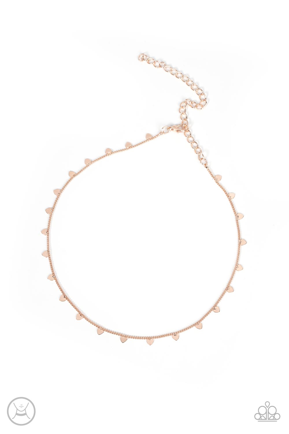 Paparazzi Choker - Cupids Cutest Valentine - Rose Gold