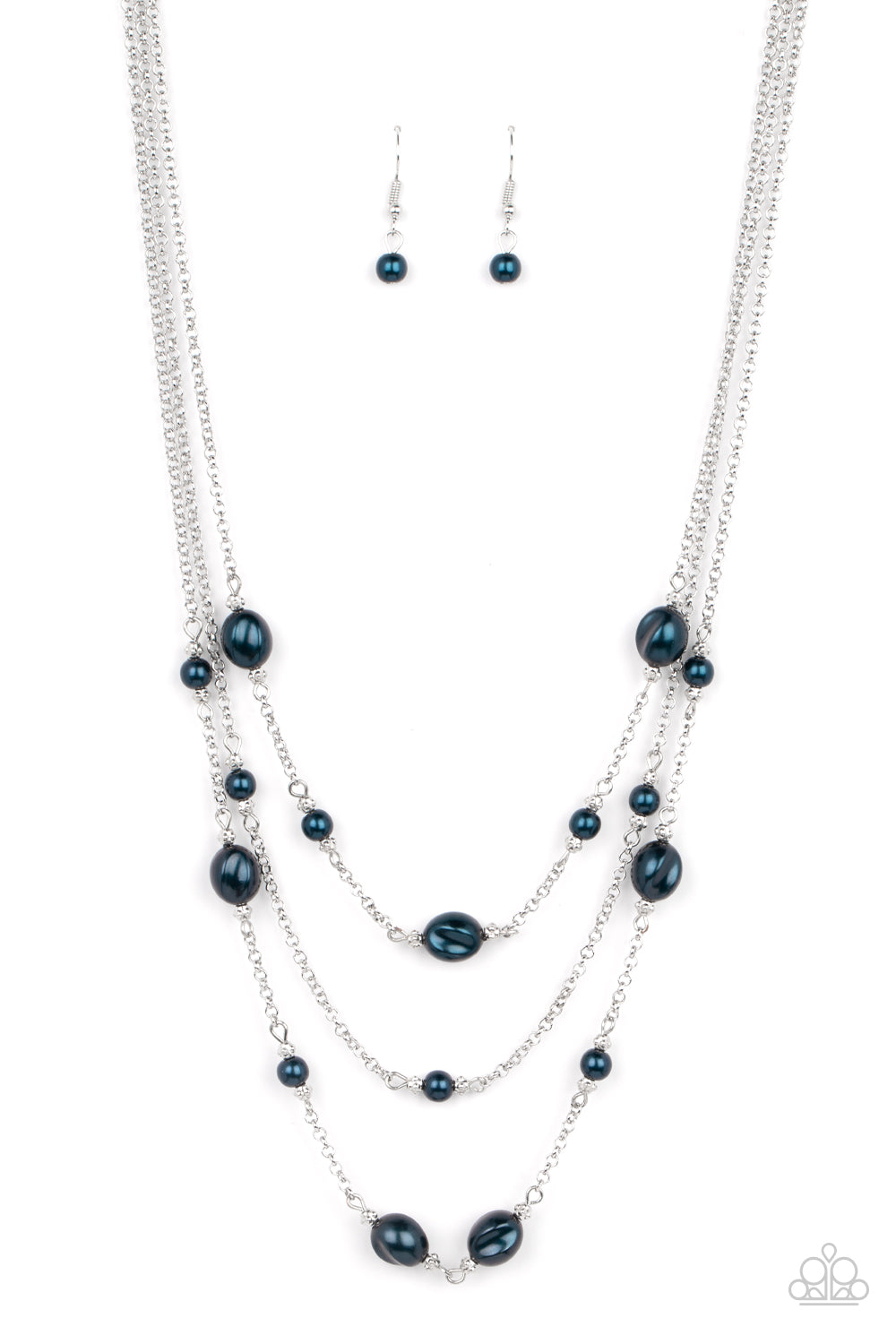 Paparazzi- Pearlicious Pop - Blue Necklace