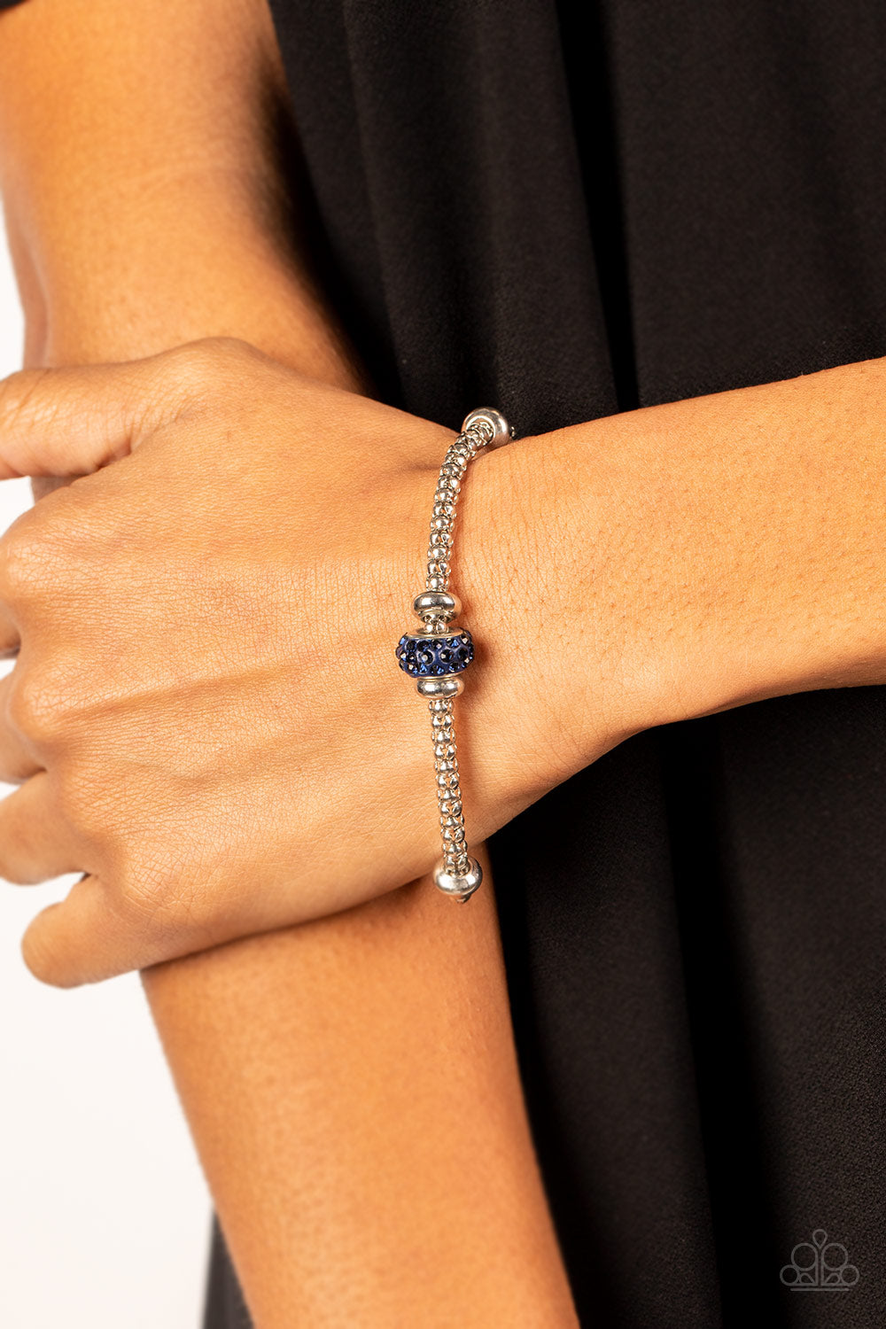 Paparazzi - Downtown Decoupage - Blue Bracelet