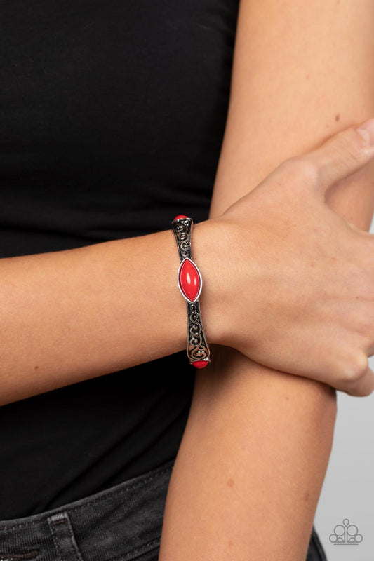 Paparazzi - Veranda Variety - Red Bracelet
