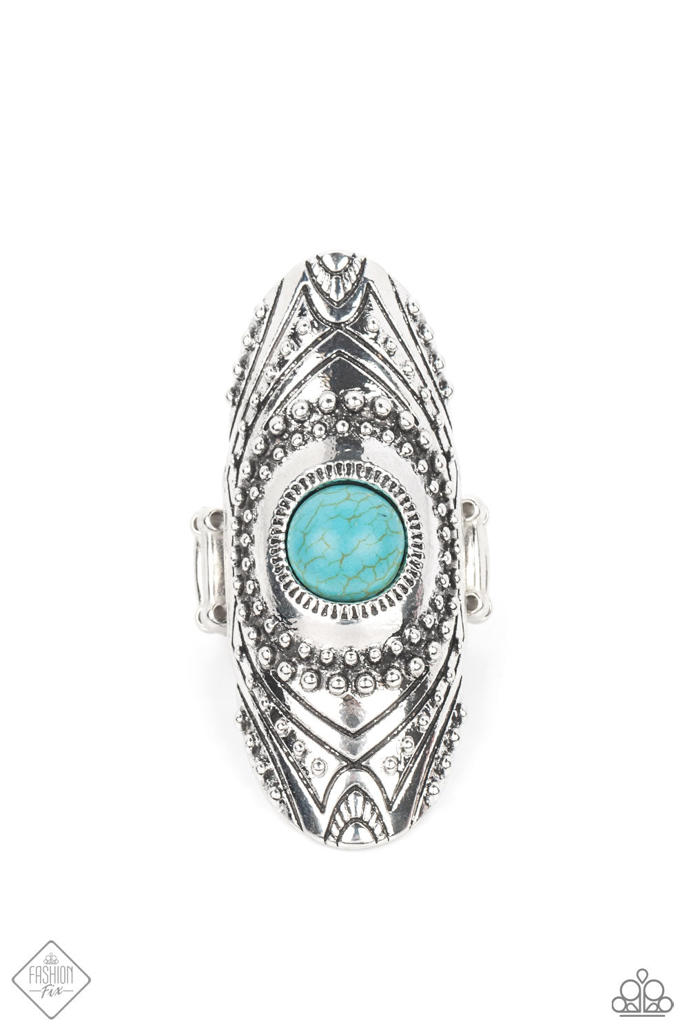 Rural Residence - Blue Paparazzi Ring