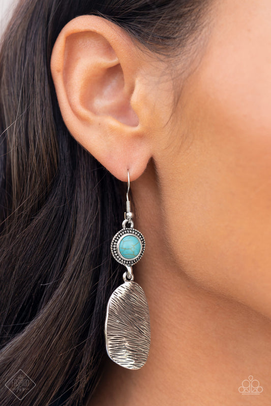 HOMESTEAD on the Range - Turquoise Earrings -Paparazzi