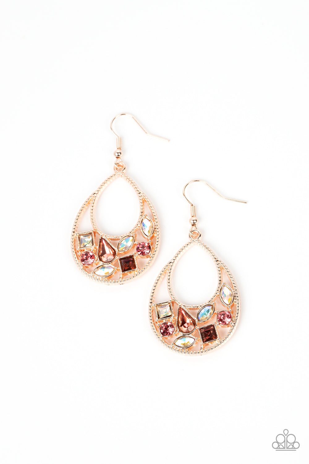 Paparazzi Regal Recreation Rose Gold Earrings