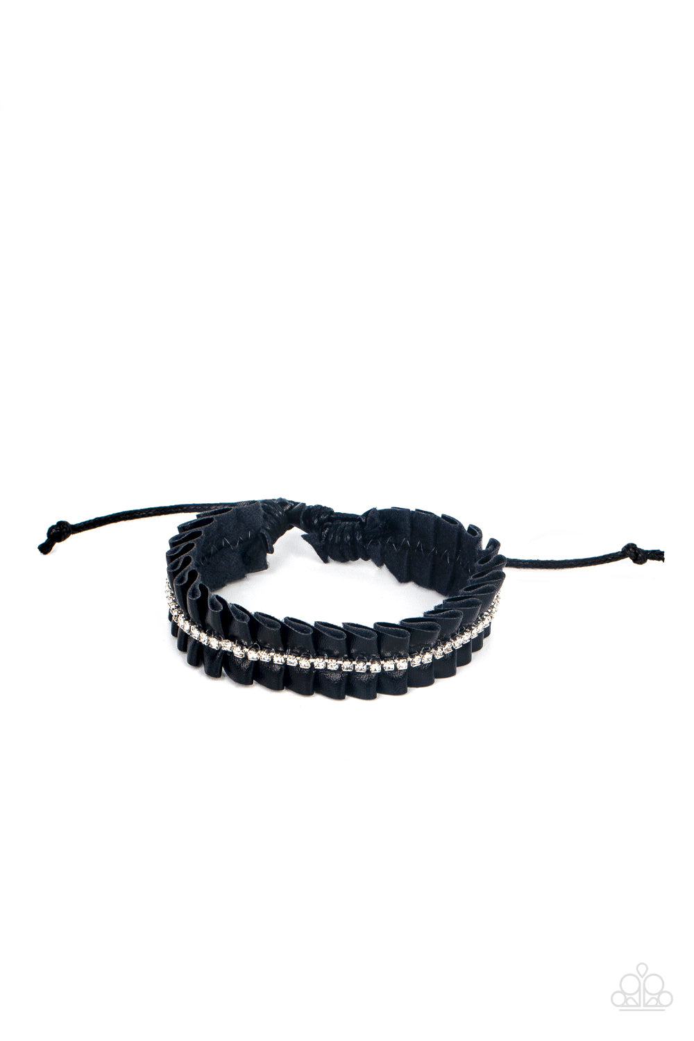 Paparazzi Pretty, Pretty PLEATS - Black Bracelet