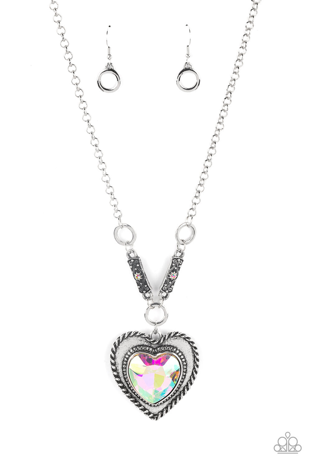 Paparazzi Heart Necklace- Heart Full of Fabulous - Multi