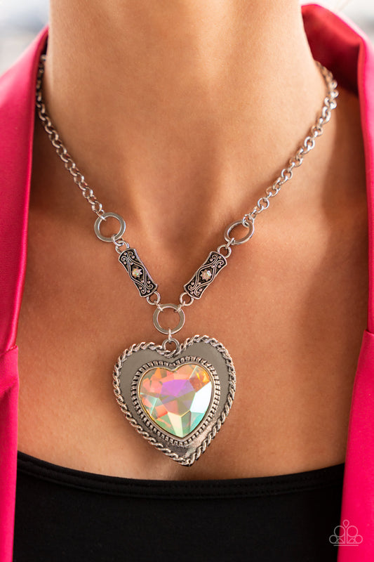 Paparazzi Heart Necklace- Heart Full of Fabulous - Multi