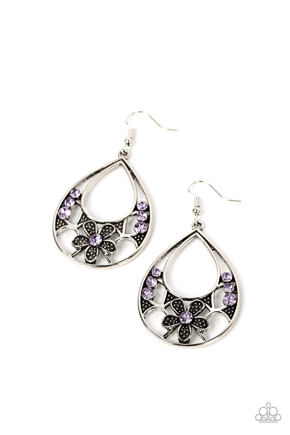 Paparazzi Meadow Marvel - Purple Earrings