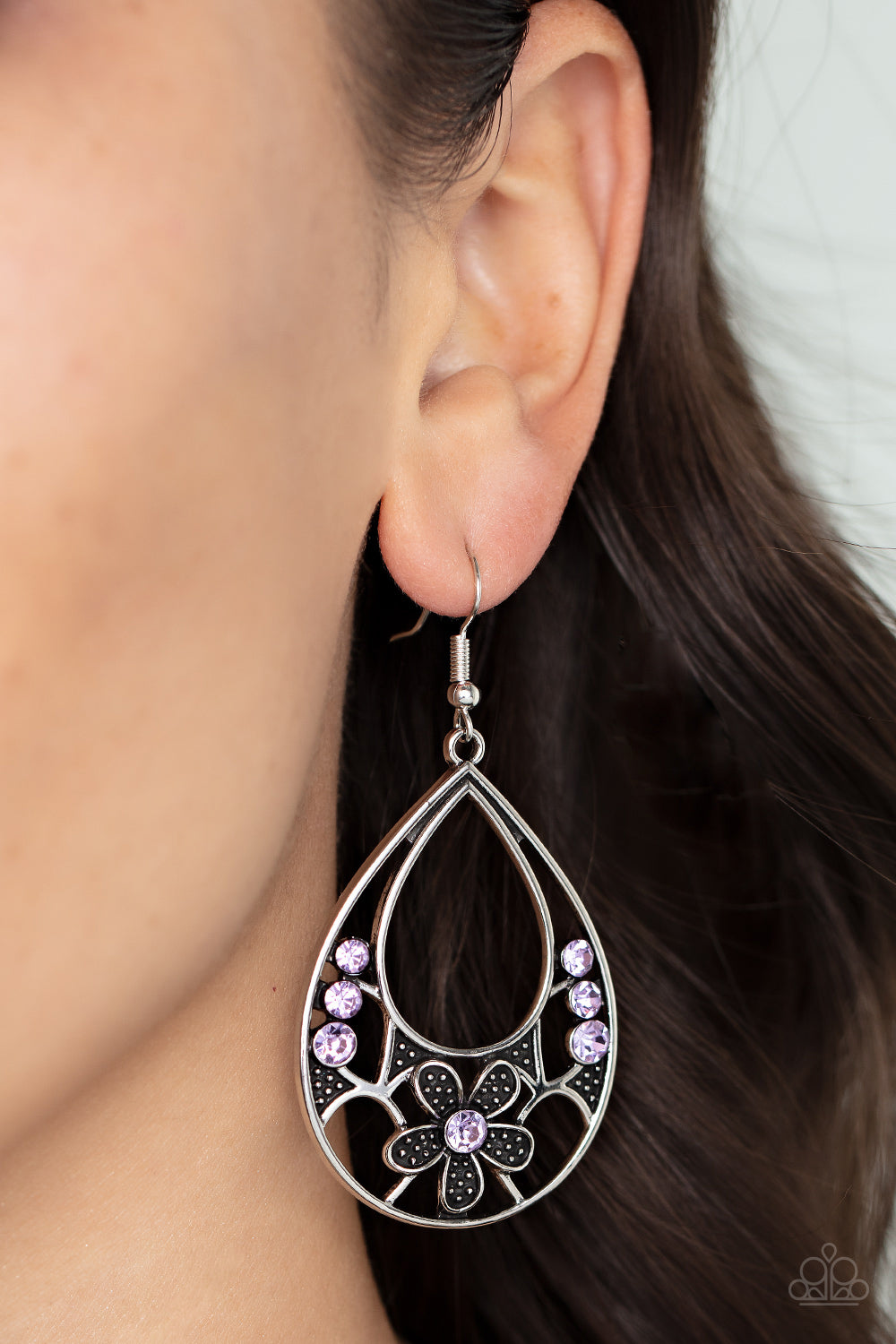 Paparazzi Meadow Marvel - Purple Earrings