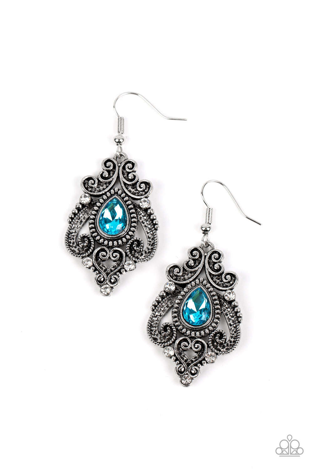 Paparazzi Palace Perfection Blue Earrings