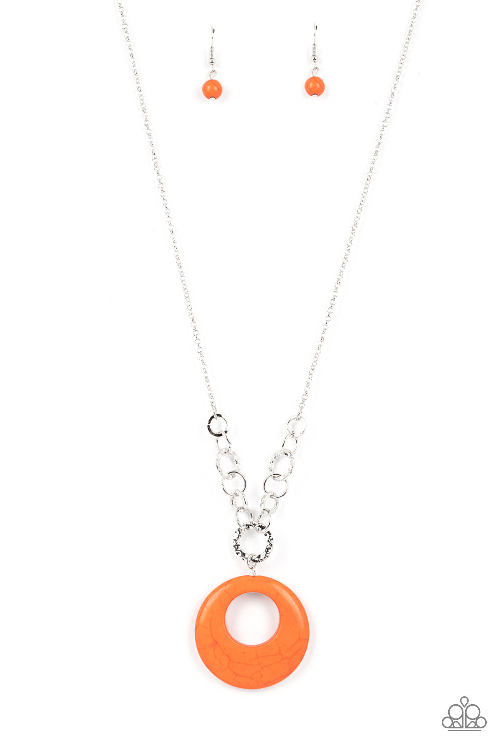 Paparazzi Hidden Dune - Orange Necklace