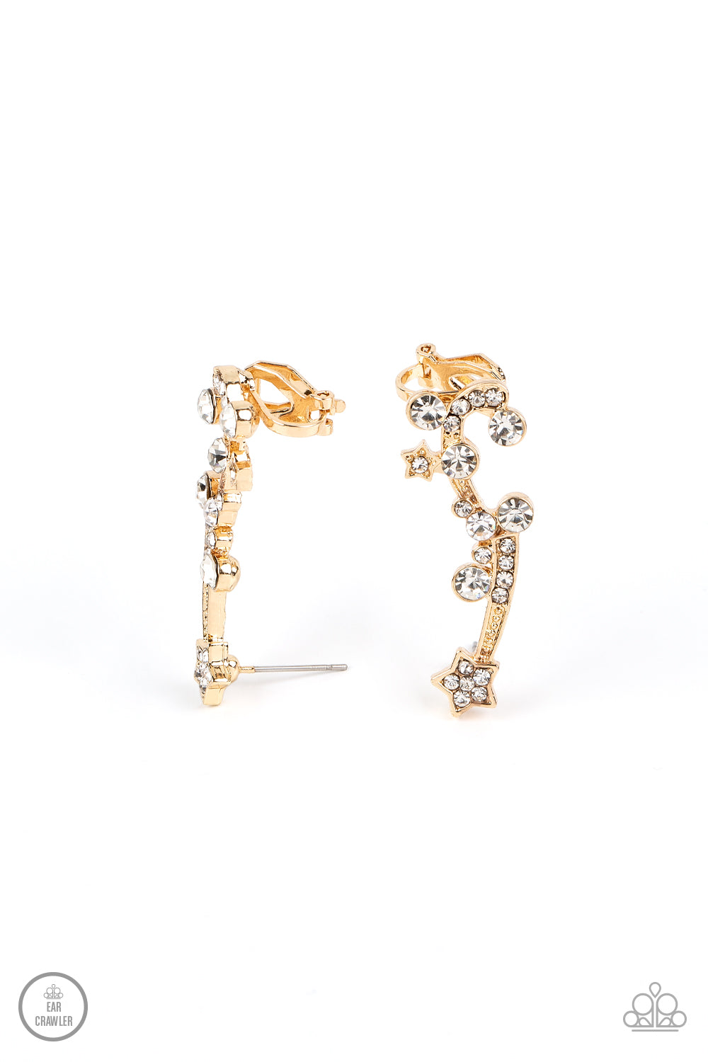 Paparazzi - Astral Anthem - Gold Earrings