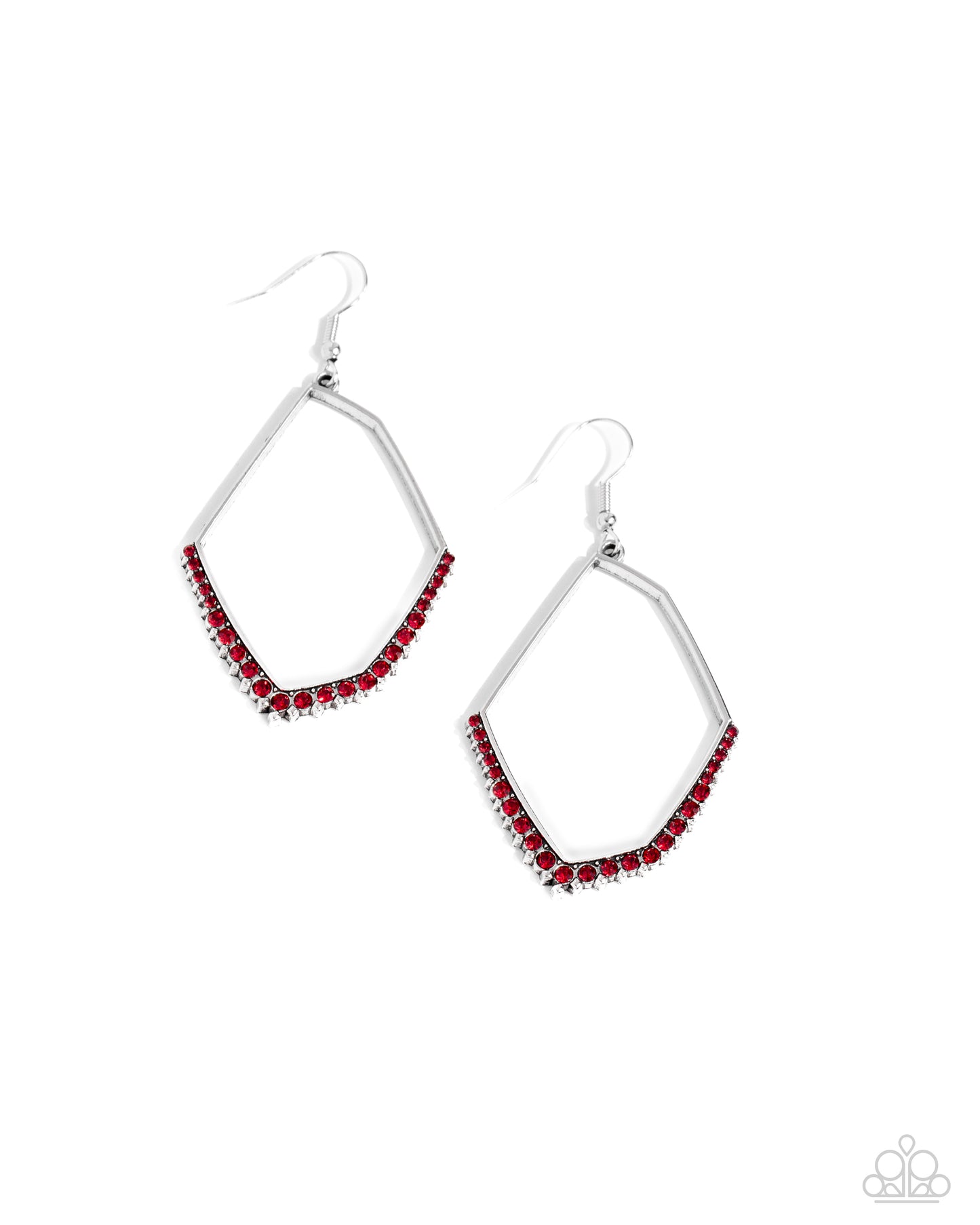 Paparazzi - Bent on Success - Red Earrings