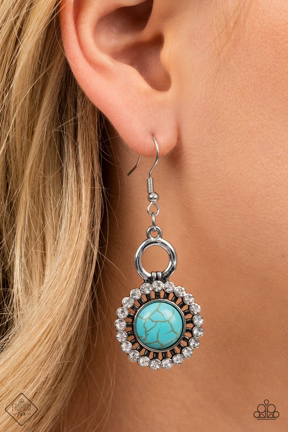 Paparazzi Mojave Mogul - Turquoise Earrings