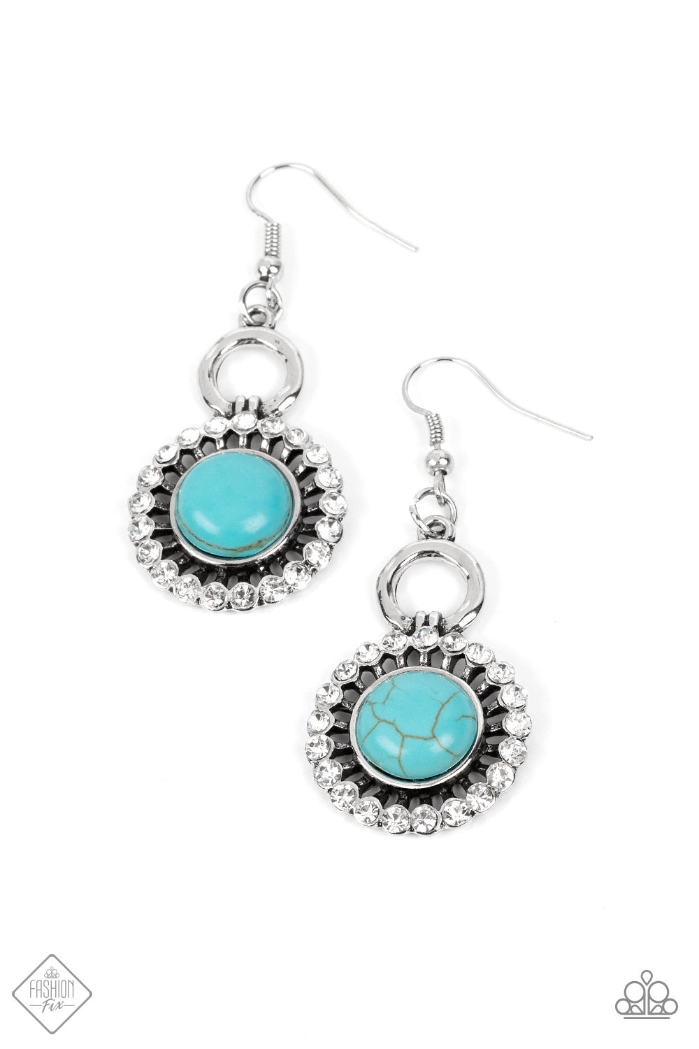 Paparazzi Mojave Mogul - Turquoise Earrings