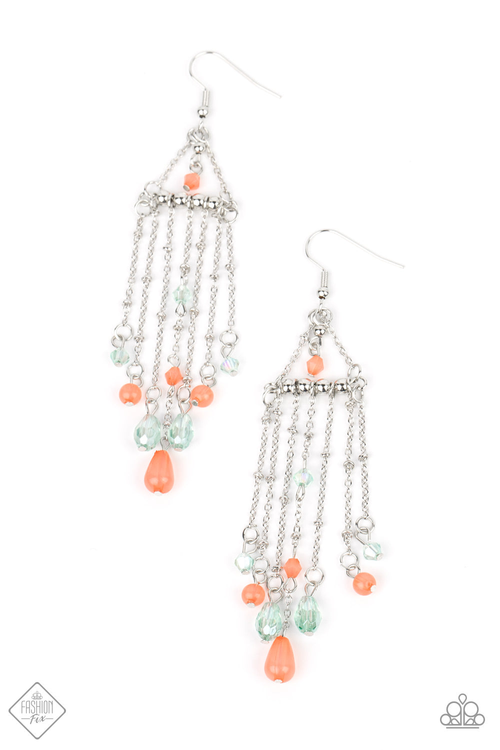 Paparazzi Marina Breeze - Orange Earrings